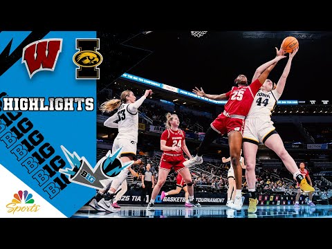 Wisconsin vs. Iowa | BIG TEN TOURNAMENT HIGHLIGHTS | 3/5/25 | NBC Sports