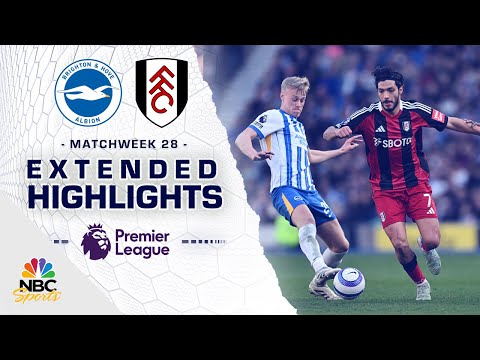Brighton v. Fulham | PREMIER LEAGUE HIGHLIGHTS | 3/8/2025 | NBC Sports