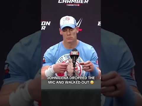Cena mic drop 😳 (via WWE)