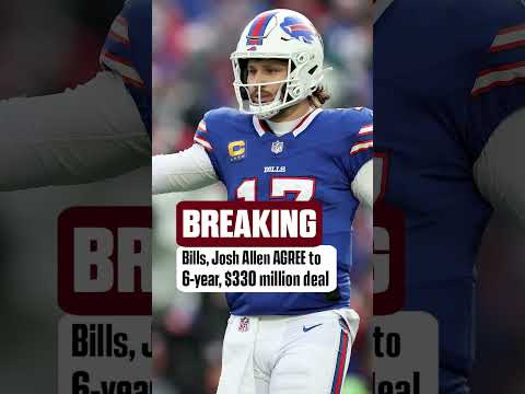 Josh Allen signs a 6-year, $330 million extension with the Bills #shorts