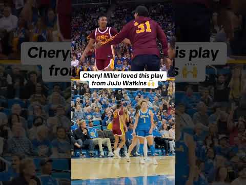 Cheryl Miller shows JuJu Watkins some love 🔥👏 #jujuwatkins #usctrojans #usctrojansbasketball