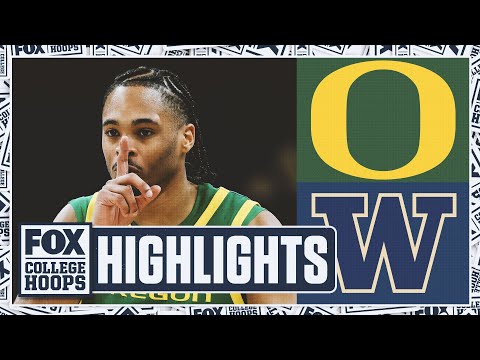 Oregon Ducks vs. Washington Huskies Highlights | FOX College Hoops