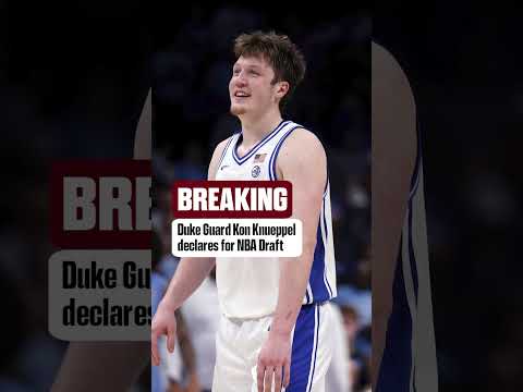 Duke Freshman Kon Knueppel declares for the NBA Draft #shorts