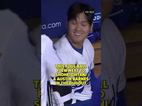 Mookie Betts sent that ball FLYING towards his Dodgers teammates 😂 #shorts