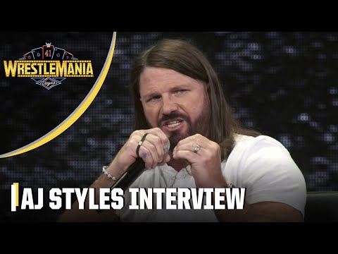 AJ Styles talks WrestleMania 41 match vs. Logan Paul, his journey & more | WWE on ESPN