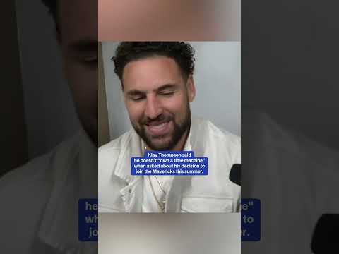 Klay Thompson reflected on joining the Mavs last summer 👀