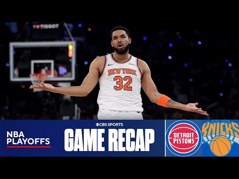 Knicks pull away to take 1-0 series lead over the Pistons | Game Recap