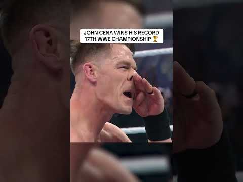 JOHN CENA MAKES HISTORY 🐐 (via @WWE/TT)