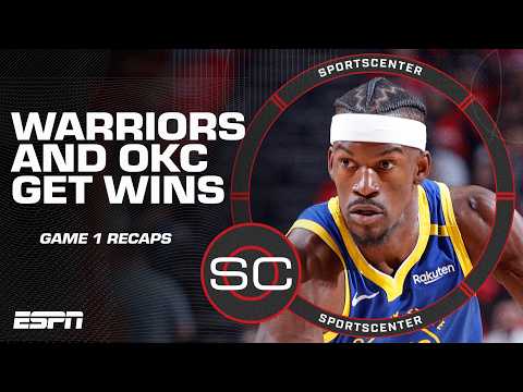 RECAPPING NBA PLAYOFF ACTION 🏀 Steph & Jimmy lead Warriors + OKC’s HUGE Game 1 win! | SportsCenter