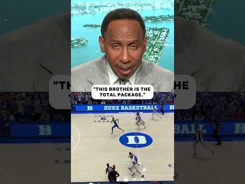 Stephen A. gives Cooper Flagg his flowers after declaring for the draft 💯