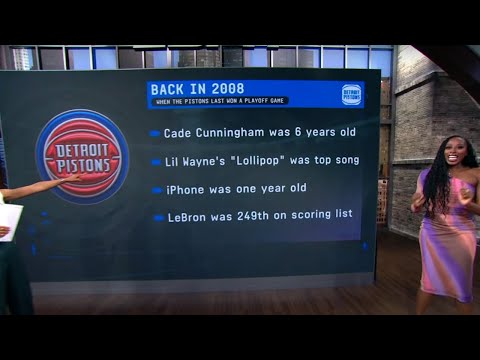 The last time the Pistons won a playoff game 😳
