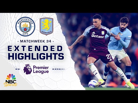 Manchester City v. Aston Villa | PREMIER LEAGUE HIGHLIGHTS | 4/22/2025 | NBC Sports
