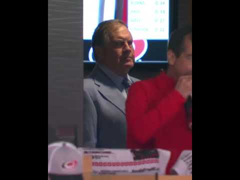 Bill Belichick at Devils-Hurricanes Game 2 🏒