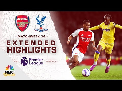 Arsenal v. Crystal Palace | PREMIER LEAGUE HIGHLIGHTS | 4/23/2025 | NBC Sports