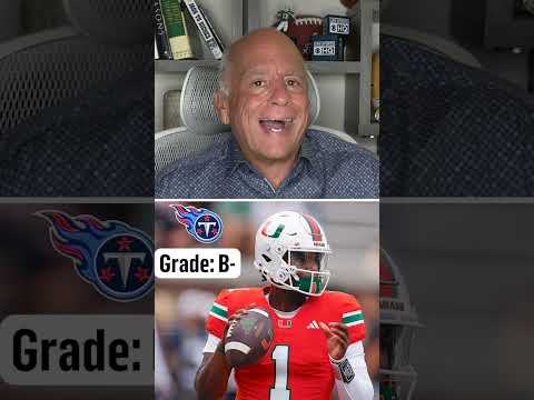 Pete gives the Titans a B- grade for drafting Cam Ward #shorts
