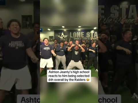 Ashton Jeanty’s high school’s reaction 🥹