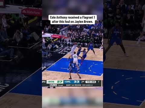 Cole Anthony was given a flagrant 1 for this play