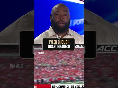 Ran Carthon gives the Saints a B for drafting Tyler Shough #shorts