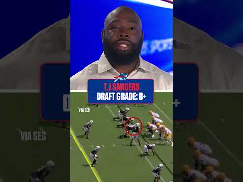 Ran Carthon gives the Bills a B+ for drafting T.J Sanders #shorts