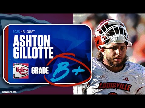 2025 NFL Draft Grades: Chiefs receive ‘B+’ for selecting EDGE Ashton Gillotte at No. 66 overall
