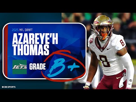 2025 NFL Draft Grades: Jets receive ‘B+’ for selecting CB Azareye’h Thomas at No. 73 overall