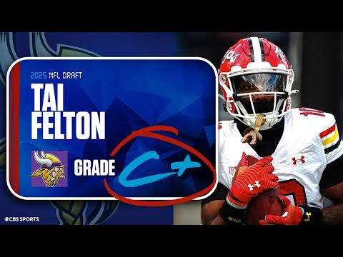 2025 NFL Draft Grades: Vikings receive ‘C+’ for selecting WR Tai Felton at No. 102 overall