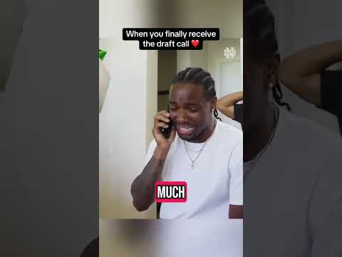 What a moment for Benjamin Morrison ❤️👏 (via @ndfootball/TT)