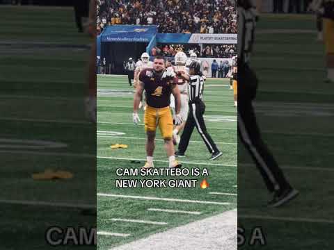 Cameron Skattebo is THAT guy 😳 The newest member of the New York Giants