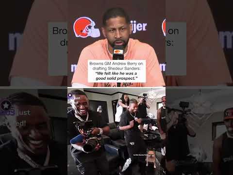 Andrew Berry says Shedeur Sanders is a “good solid prospect” #shorts