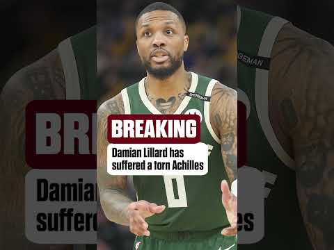Bucks star, Damian Lillard will miss the remainder of the NBA Playoffs… devastating news #shorts