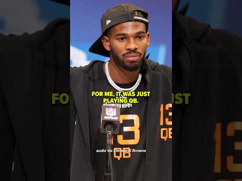 Shedeur Sanders spoke to the media on a conference call for the first time as a Cleveland Brown.