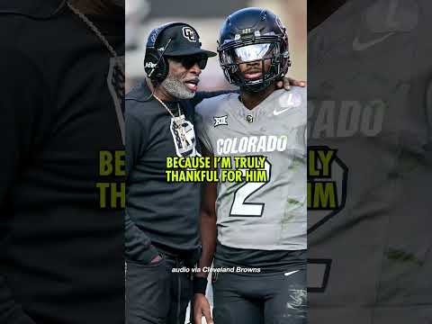 Shedeur Sanders said it is never a burden being the son of Deion Sanders. #shorts