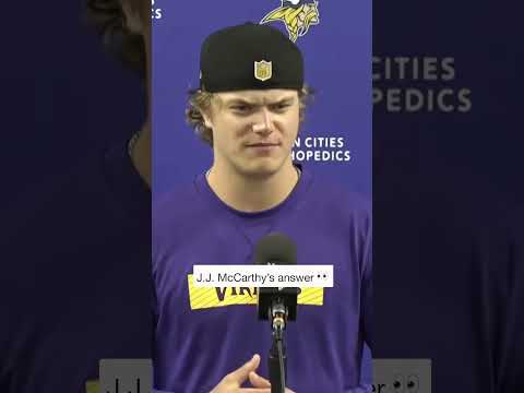 “I know I’m ready to start.” – J.J. McCarthy #nfl #shorts