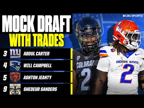 2025 NFL Mock Draft: Bears TRADE UP to get franchise RB, Saints get QB at No. 9