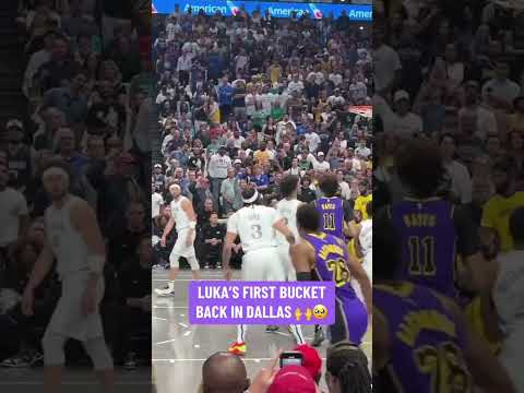 Luka’s first bucket in return to Dallas