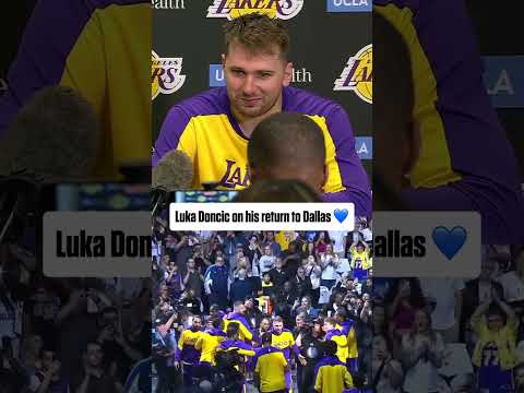 Luka Doncic reacts to his return to Dallas ๐