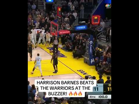 Harrison Barnes calls game vs. the Warriors 🚨
