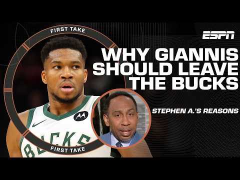 Stephen A. POINTS OUT why Giannis should LEAVE the Bucks 👀 ‘There’s nothing there!’ | First Take