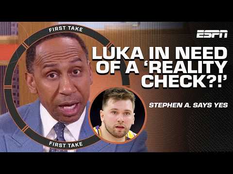 Stephen A. calls JJ Redick’s SHADE towards Luka Doncic a ‘REALITY CHECK’ 😳 | First Take