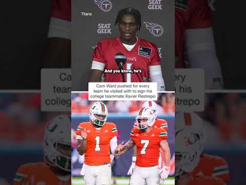 Miami teammates Cam Ward and Xavier Restrepo are now reunited in Nashville ❤️ #shorts