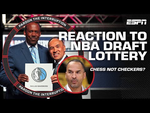 ‘SOMETHING SOUR AFOOT’⁉ PTI & Around The Horn react to Mavericks winning NBA Draft Lottery 👀