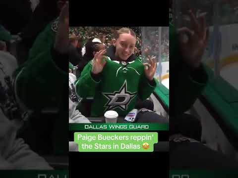 Paige Bueckers supporting the Stars ⭐️ (via @DallasStars/TT)