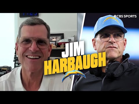 Jim Harbaugh talks first round pick Omarion Hampton, says ‘no one works harder’ than Justin Herbert