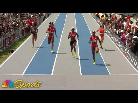 Favour Ofili breaks world record in the women’s 150m in Atlanta | NBC Sports