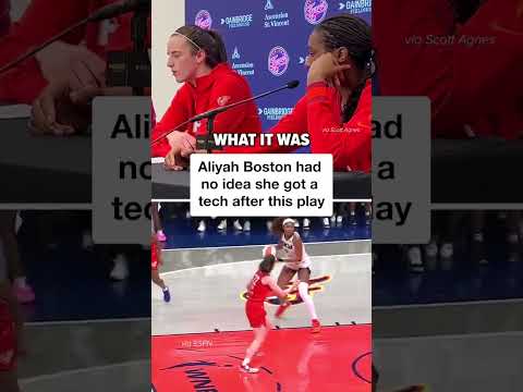 Caitlin Clark says she’d cover Aliyah Boston’s fine 😂 #shorts