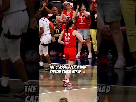 Caitlin Clark was hyping up the Fever crowd ๐