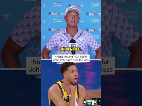 Rookie John Pak used the Knicks loss for fuel scoring the lowest round of his PGA Tour career 🤣