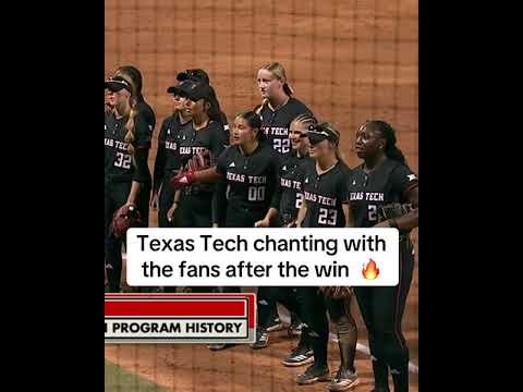 NiJaree Canady led the Texas Tech softball to a shutout win 💪❤️