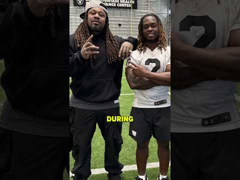 Ashton Jeanty is learning a lot from Marshawn Lynch ๐ #shorts