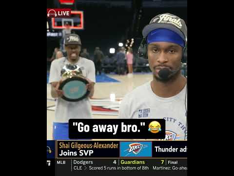 JDub was having TOO MUCH fun crashing SGA’s interview 🤣